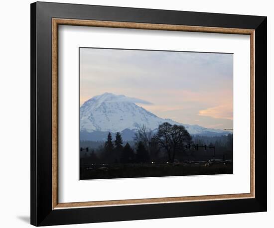 Rainier Sunrise-Ted S. Warren-Framed Photographic Print