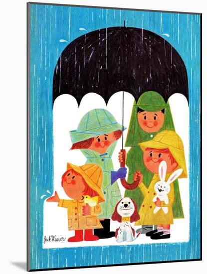 Raining Cats and Dogs - Jack & Jill-Jack Weaver-Mounted Giclee Print