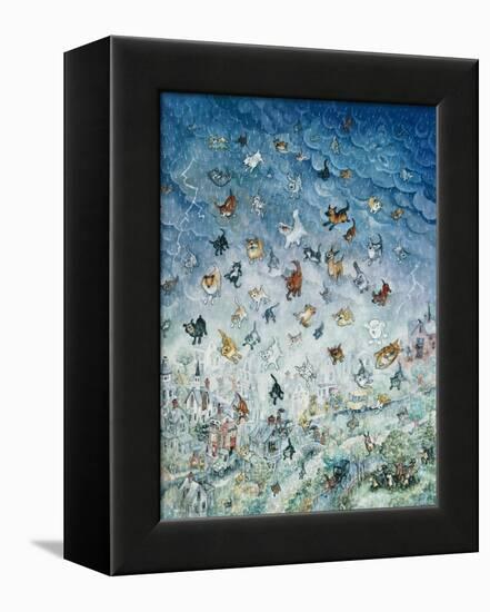 Raining Cats and Dogs-Bill Bell-Framed Premier Image Canvas