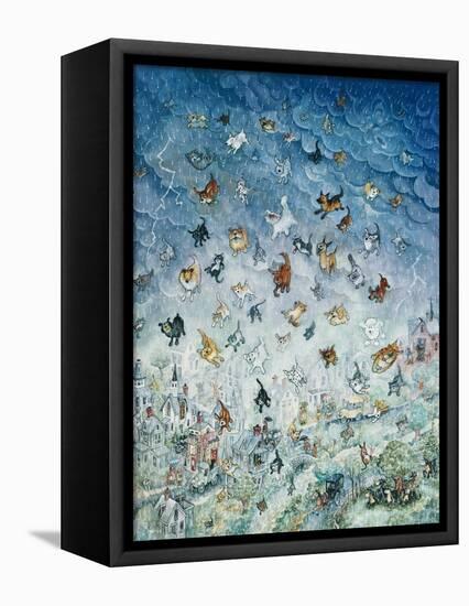 Raining Cats and Dogs-Bill Bell-Framed Premier Image Canvas