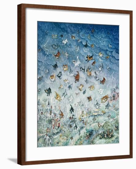 Raining Cats and Dogs-Bill Bell-Framed Giclee Print