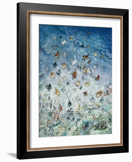 Raining Cats and Dogs-Bill Bell-Framed Giclee Print