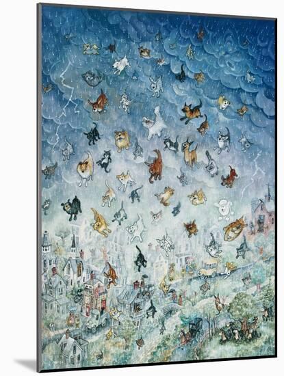 Raining Cats and Dogs-Bill Bell-Mounted Giclee Print