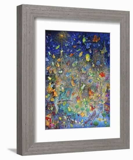 Raining Frogs and Fishes-Bill Bell-Framed Giclee Print