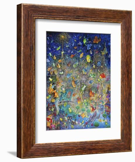 Raining Frogs and Fishes-Bill Bell-Framed Giclee Print