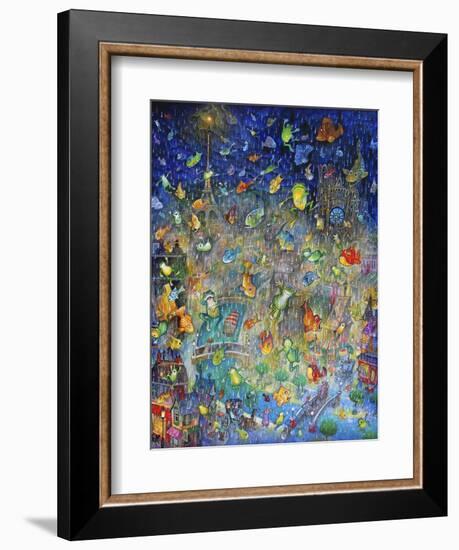 Raining Frogs and Fishes-Bill Bell-Framed Giclee Print