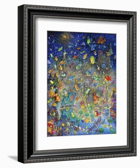 Raining Frogs and Fishes-Bill Bell-Framed Giclee Print