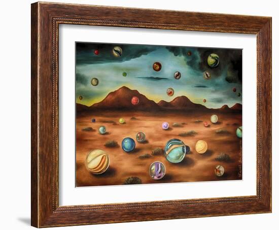 Raining Marbles 3-Leah Saulnier-Framed Giclee Print