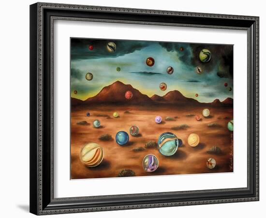 Raining Marbles 3-Leah Saulnier-Framed Giclee Print