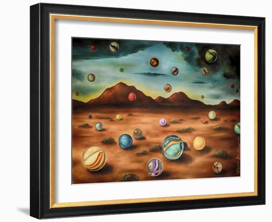 Raining Marbles 3-Leah Saulnier-Framed Giclee Print