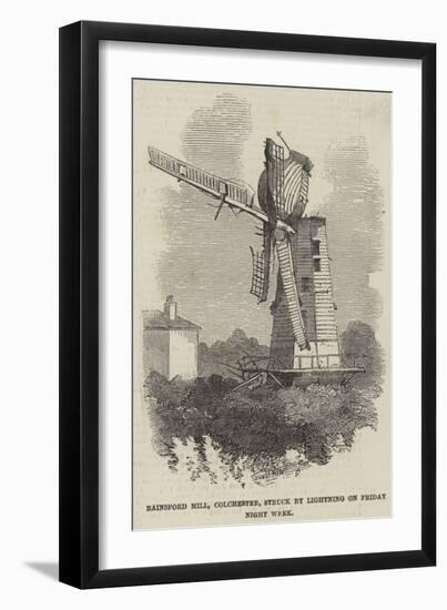 Rainsford Mill, Colchester, Struck by Lightning on Friday Night Week-null-Framed Giclee Print