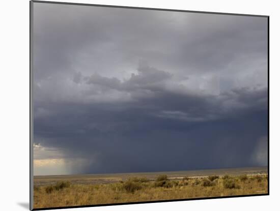 Rainstorm over the Arid Plains of the Four Corners Area, New Mexico-null-Mounted Photographic Print