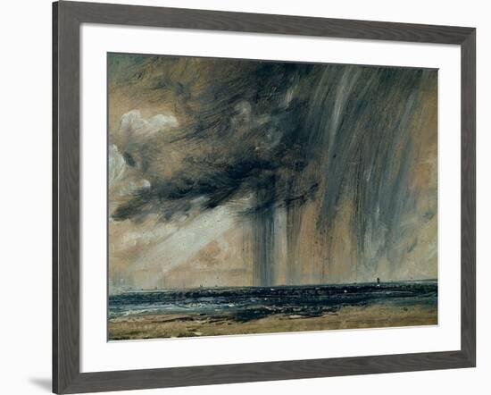 Rainstorm over the Sea, C.1824-28 (Oil on Paper Laid on Canvas)-John Constable-Framed Giclee Print