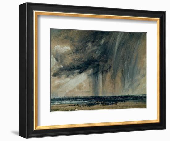 Rainstorm over the Sea, C.1824-28 (Oil on Paper Laid on Canvas)-John Constable-Framed Giclee Print