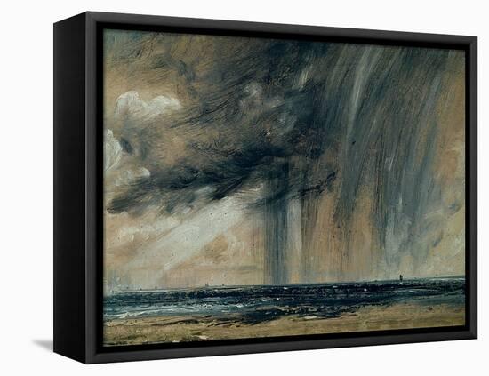 Rainstorm over the Sea, C.1824-28 (Oil on Paper Laid on Canvas)-John Constable-Framed Premier Image Canvas