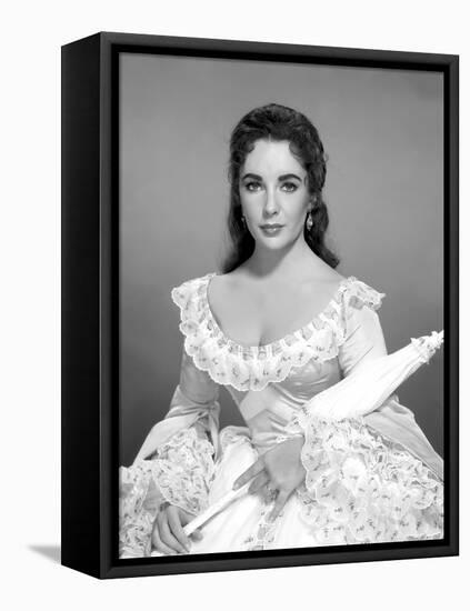 RAINTREE COUNTY, 1957 directed by EDWARD DMYTRYK Elizabeth Taylor (b/w photo)-null-Framed Stretched Canvas