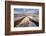 Rainwater creates a creek on Salt Flats. Death Valley, California.-Tom Norring-Framed Photographic Print