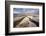 Rainwater creates a creek on Salt Flats. Death Valley, California.-Tom Norring-Framed Photographic Print