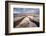 Rainwater creates a creek on Salt Flats. Death Valley, California.-Tom Norring-Framed Photographic Print