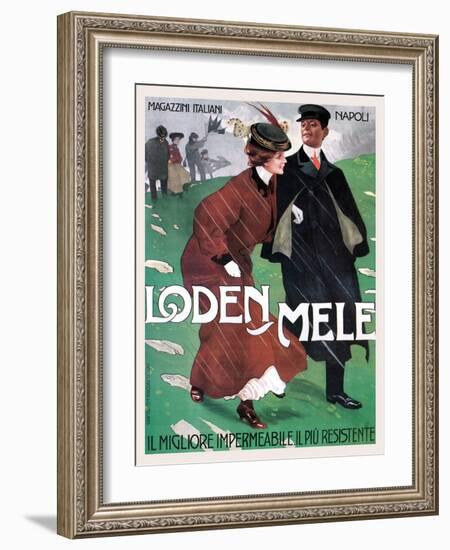 Rainwear from Mele-Leopoldo Metlicovitz-Framed Art Print