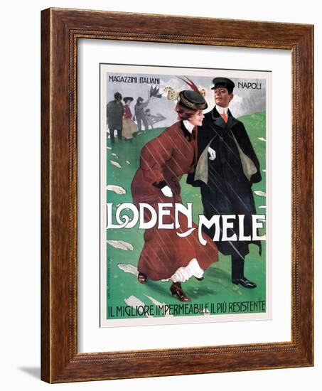 Rainwear from Mele-Leopoldo Metlicovitz-Framed Art Print