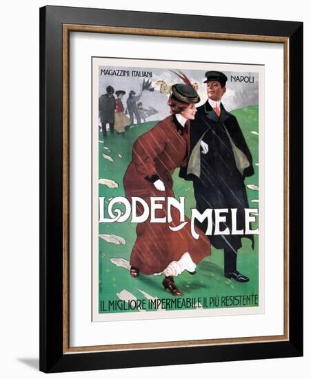 Rainwear from Mele-Leopoldo Metlicovitz-Framed Art Print