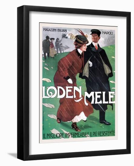 Rainwear from Mele-Leopoldo Metlicovitz-Framed Art Print