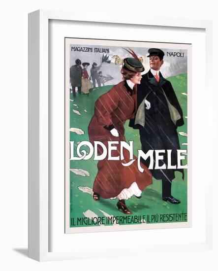 Rainwear from Mele-Leopoldo Metlicovitz-Framed Art Print