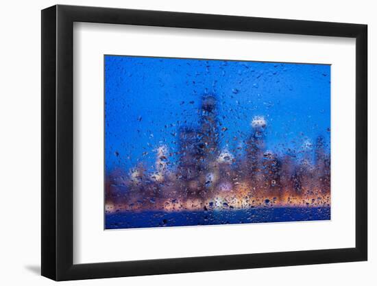 Rainy Chicago Lakefront Blues-Steve Gadomski-Framed Photographic Print