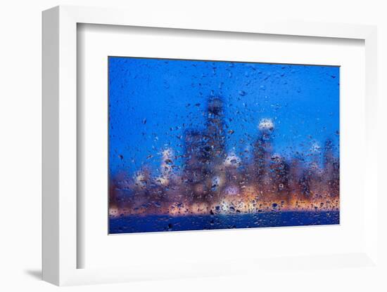 Rainy Chicago Lakefront Blues-Steve Gadomski-Framed Photographic Print