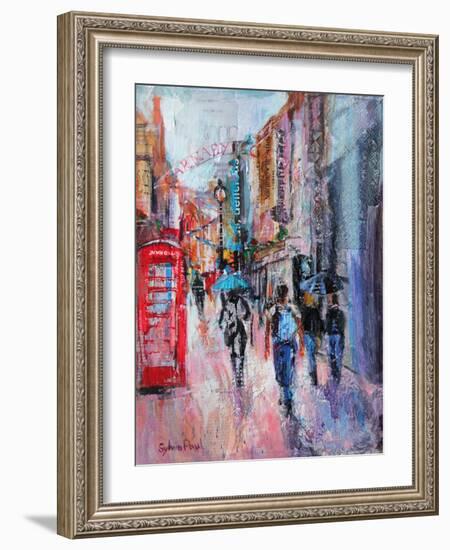 Rainy Day, Carnaby Street-Sylvia Paul-Framed Giclee Print