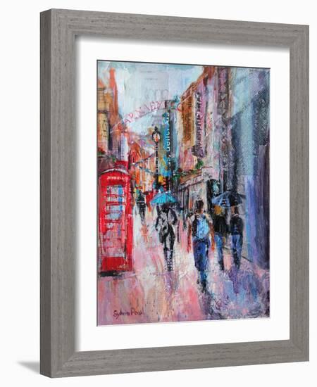 Rainy Day, Carnaby Street-Sylvia Paul-Framed Giclee Print