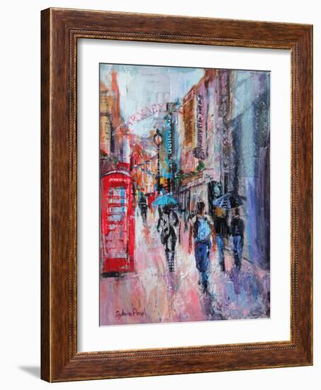 Rainy Day, Carnaby Street-Sylvia Paul-Framed Giclee Print