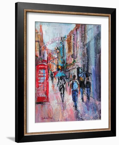 Rainy Day, Carnaby Street-Sylvia Paul-Framed Giclee Print