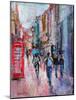 Rainy Day, Carnaby Street-Sylvia Paul-Mounted Giclee Print