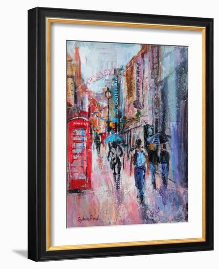 Rainy Day, Carnaby Street-Sylvia Paul-Framed Giclee Print