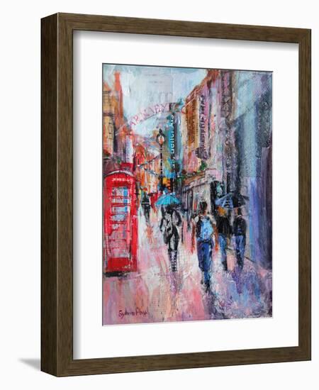 Rainy Day, Carnaby Street-Sylvia Paul-Framed Giclee Print