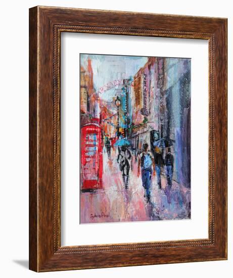 Rainy Day, Carnaby Street-Sylvia Paul-Framed Giclee Print