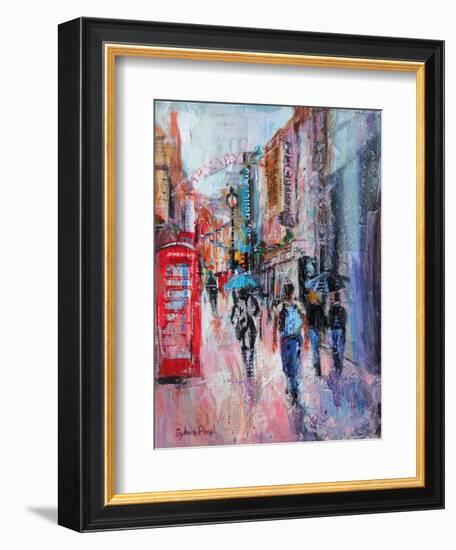 Rainy Day, Carnaby Street-Sylvia Paul-Framed Giclee Print