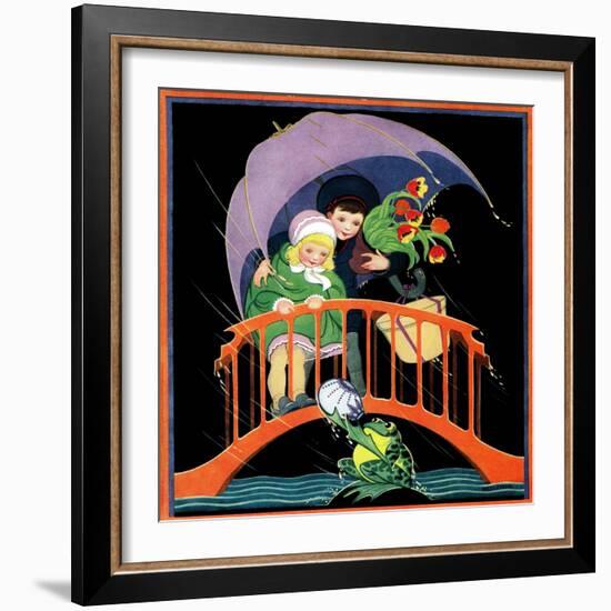 Rainy Day - Child Life-Hazel Frazee-Framed Giclee Print