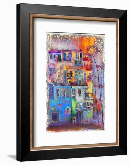 Rainy Day in the City-null-Framed Art Print