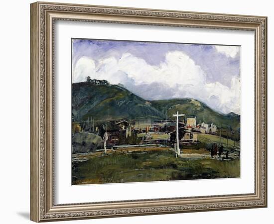 Rainy Day, Laguna (Oil on Masonite)-Joseph Kleitsch-Framed Giclee Print