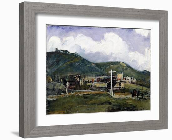 Rainy Day, Laguna (Oil on Masonite)-Joseph Kleitsch-Framed Giclee Print