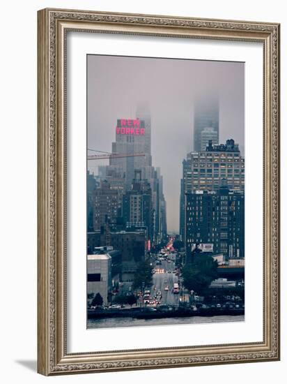 Rainy Day on 42nd Street NYC-null-Framed Photo