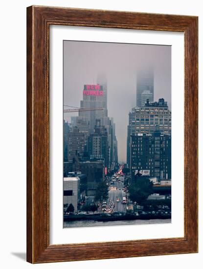 Rainy Day on 42nd Street NYC-null-Framed Photo