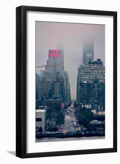 Rainy Day on 42nd Street NYC-null-Framed Photo