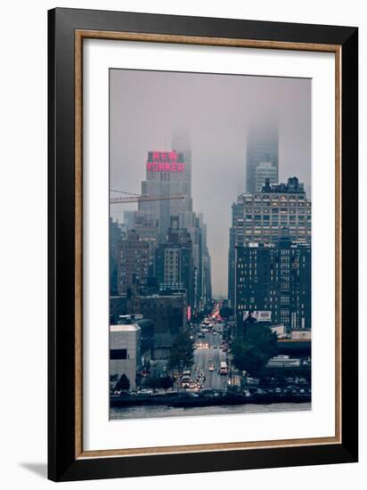 Rainy Day on 42nd Street NYC-null-Framed Photo