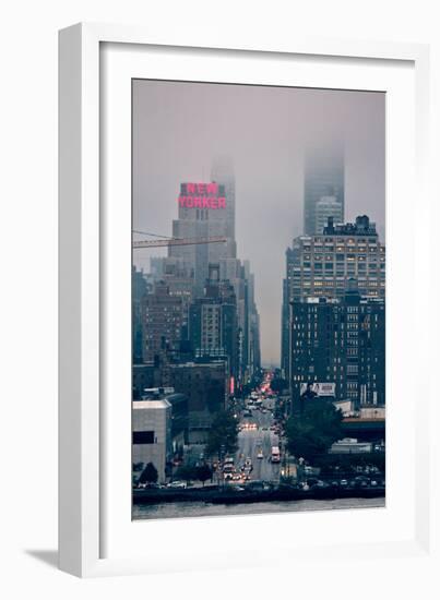 Rainy Day on 42nd Street NYC-null-Framed Photo