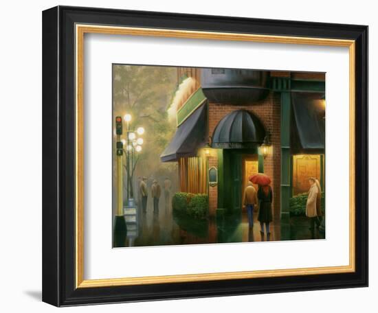 Rainy Day Pub-Leo Stans-Framed Art Print