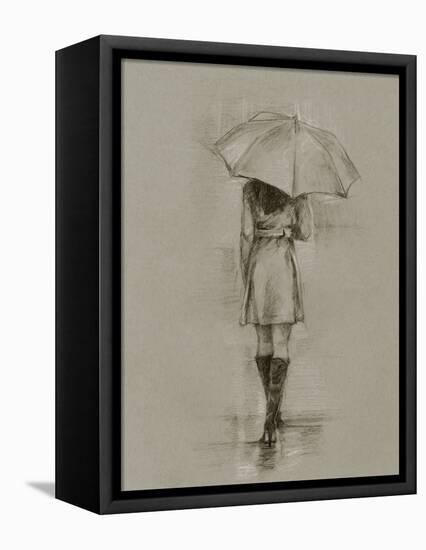 Rainy Day Rendezvous I-Ethan Harper-Framed Stretched Canvas